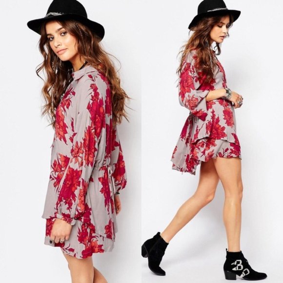 Free People Dresses & Skirts - Free People Floral Tunic Dress